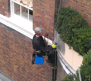 Abseiling Painting London